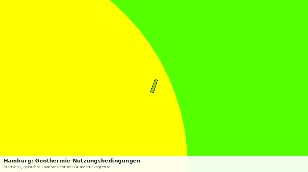 Statische Kartenansicht: Hamburg: Geothermie-Nutzungsbedingungen