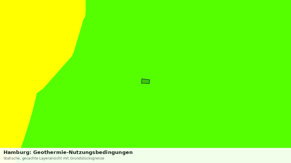Statische Kartenansicht: Hamburg: Geothermie-Nutzungsbedingungen