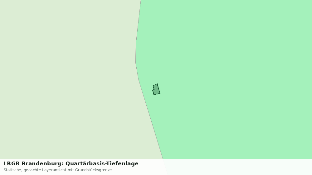 Statische Kartenansicht: LBGR Brandenburg: Quartärbasis-Tiefenlage
