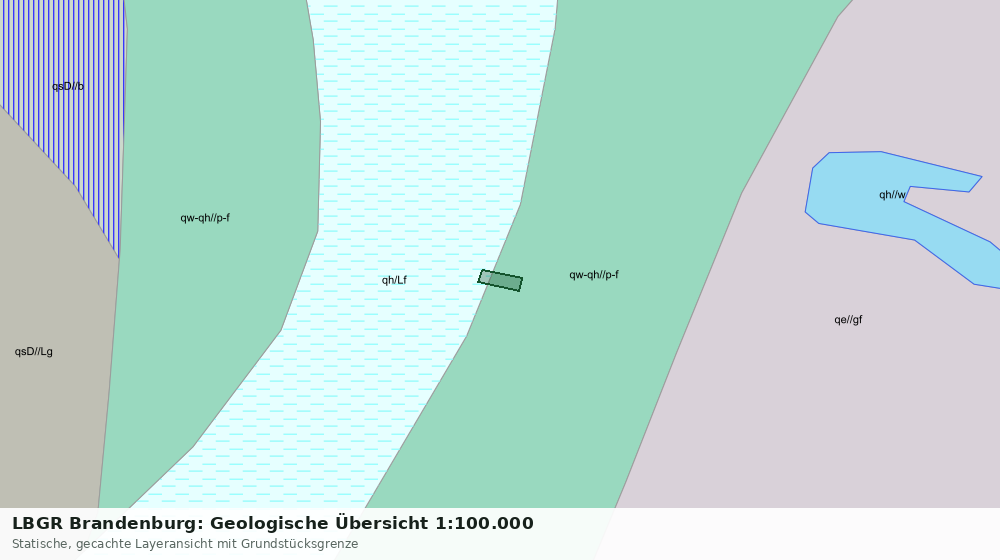 Statische Kartenansicht: LBGR Brandenburg: Geologische Übersicht 1:100.000