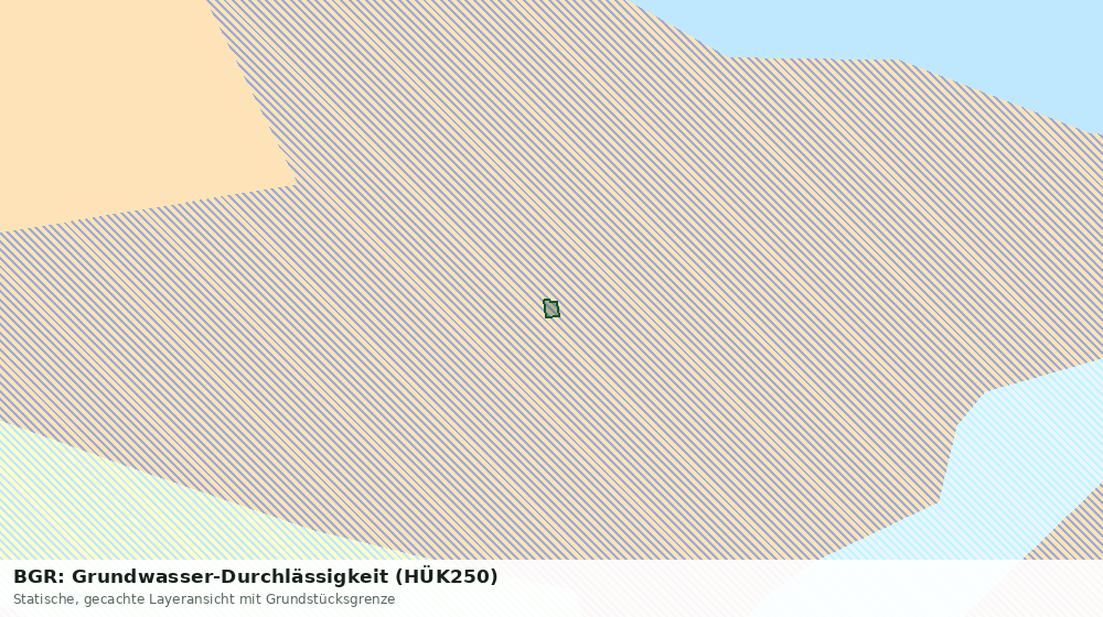 Statische Kartenansicht: BGR: Grundwasser-Durchlässigkeit (HÜK250)