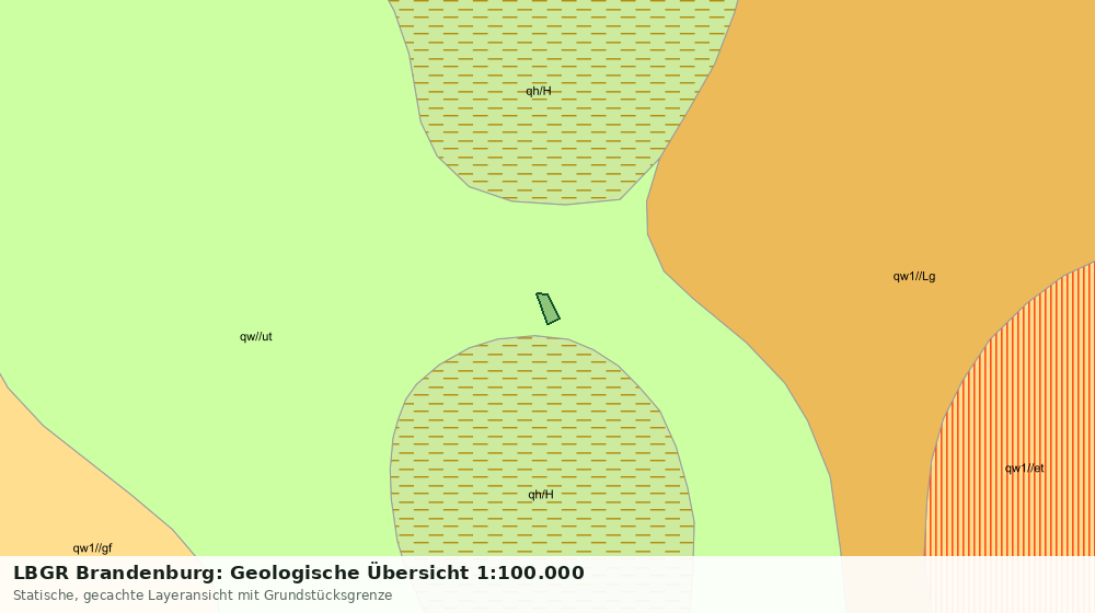 Statische Kartenansicht: LBGR Brandenburg: Geologische Übersicht 1:100.000