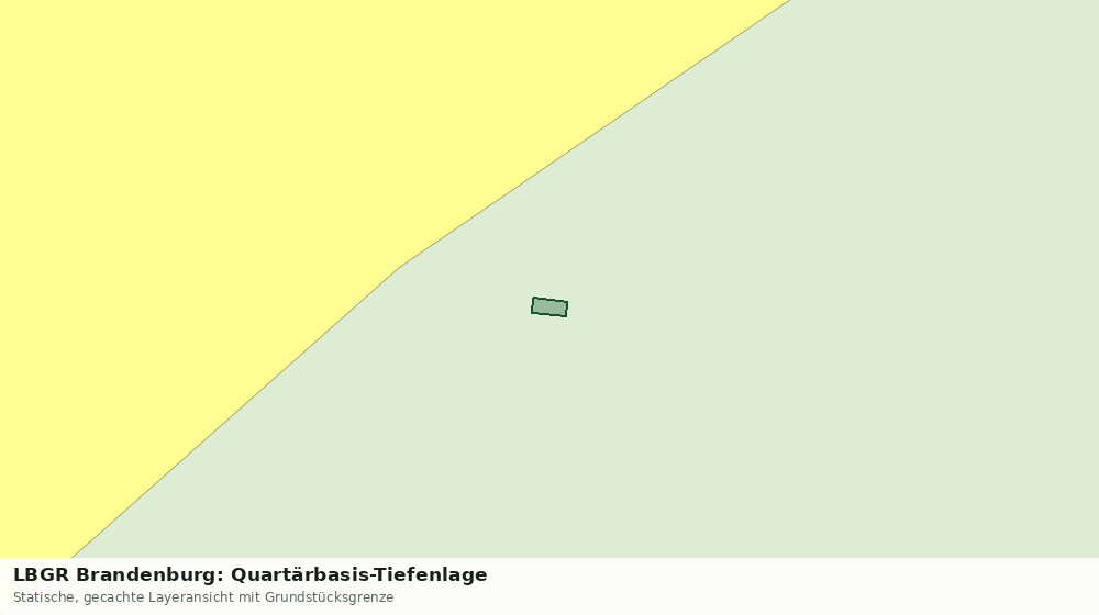 Statische Kartenansicht: LBGR Brandenburg: Quartärbasis-Tiefenlage