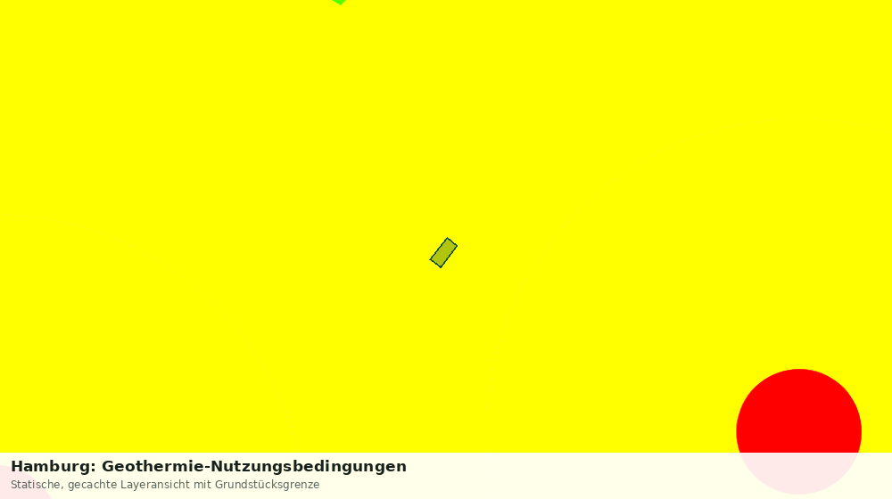 Statische Kartenansicht: Hamburg: Geothermie-Nutzungsbedingungen