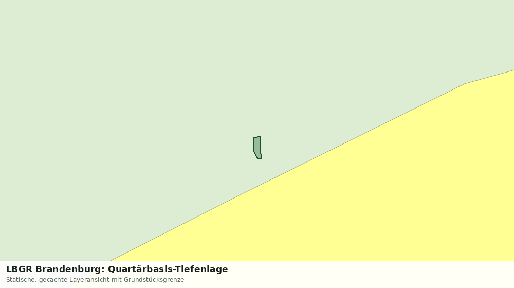 Statische Kartenansicht: LBGR Brandenburg: Quartärbasis-Tiefenlage
