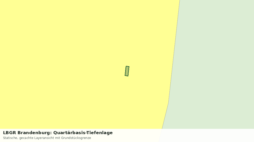Statische Kartenansicht: LBGR Brandenburg: Quartärbasis-Tiefenlage