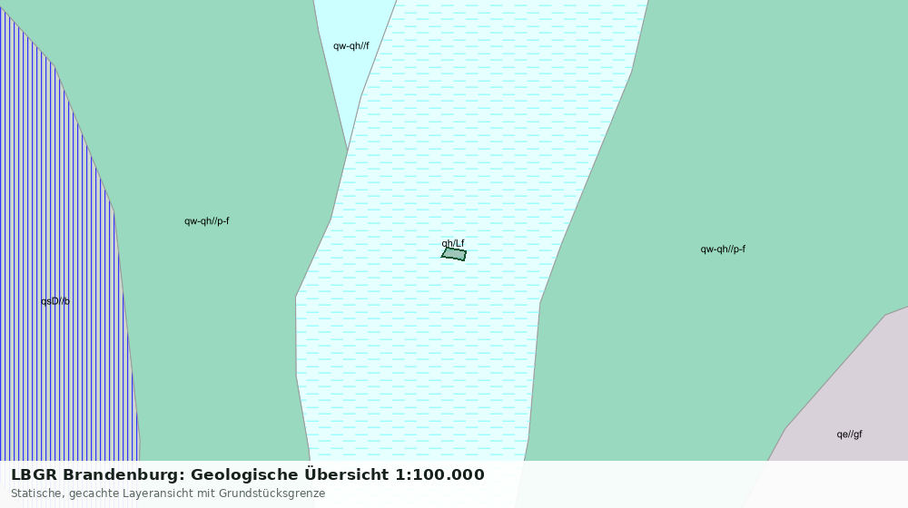 Statische Kartenansicht: LBGR Brandenburg: Geologische Übersicht 1:100.000