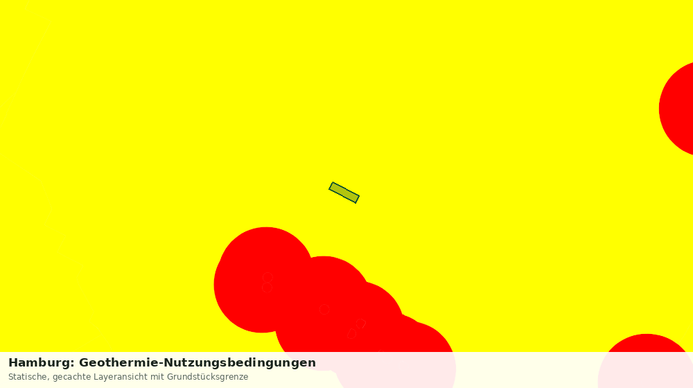Statische Kartenansicht: Hamburg: Geothermie-Nutzungsbedingungen