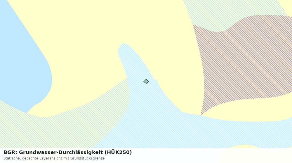Statische Kartenansicht: BGR: Grundwasser-Durchlässigkeit (HÜK250)
