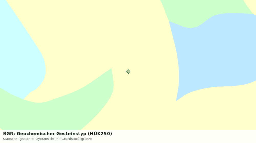 Statische Kartenansicht: BGR: Geochemischer Gesteinstyp (HÜK250)