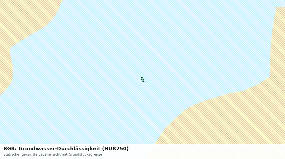 Statische Kartenansicht: BGR: Grundwasser-Durchlässigkeit (HÜK250)