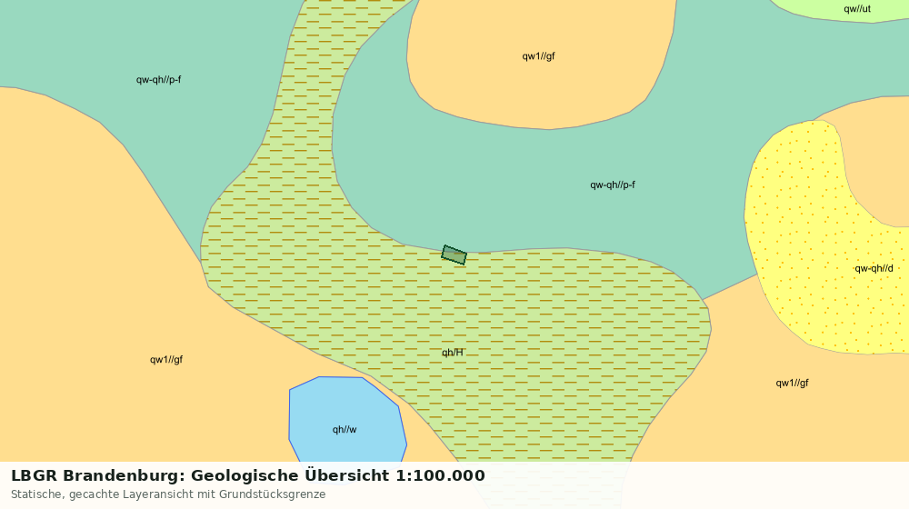 Statische Kartenansicht: LBGR Brandenburg: Geologische Übersicht 1:100.000