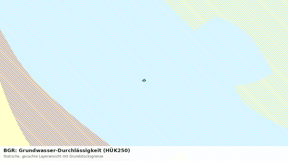 Statische Kartenansicht: BGR: Grundwasser-Durchlässigkeit (HÜK250)
