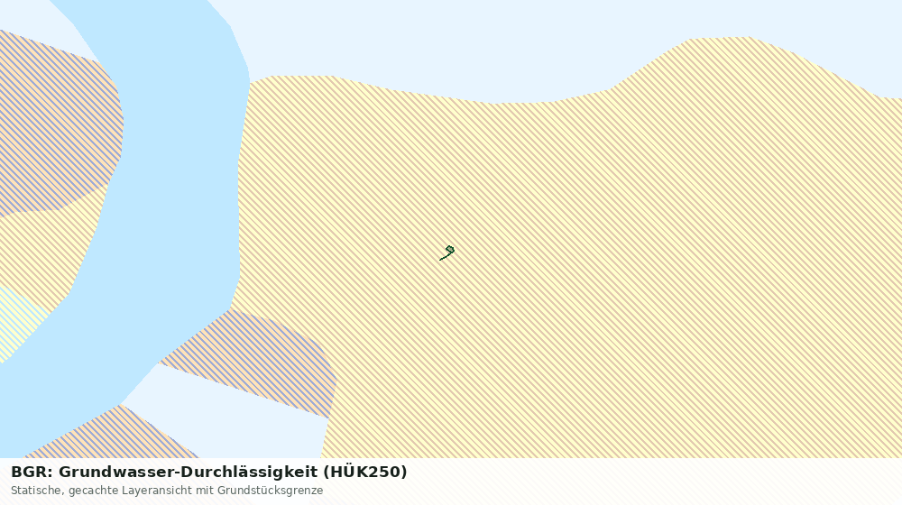 Statische Kartenansicht: BGR: Grundwasser-Durchlässigkeit (HÜK250)