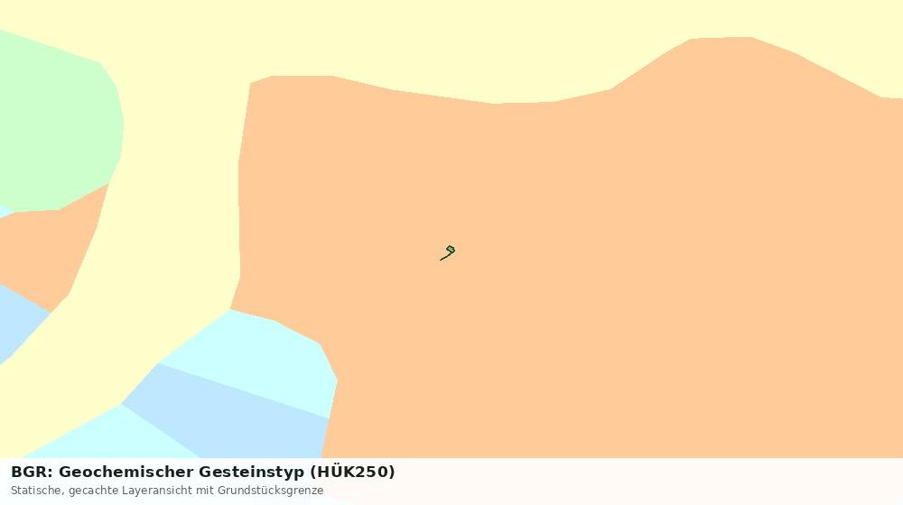 Statische Kartenansicht: BGR: Geochemischer Gesteinstyp (HÜK250)