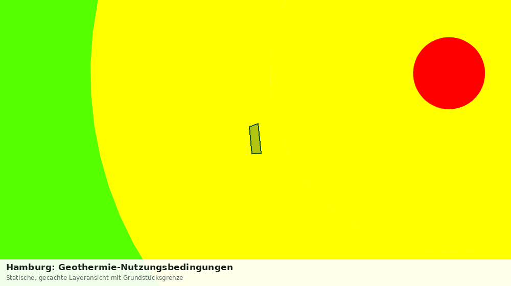 Statische Kartenansicht: Hamburg: Geothermie-Nutzungsbedingungen