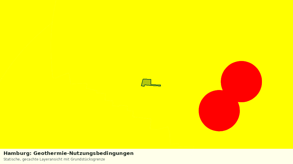 Statische Kartenansicht: Hamburg: Geothermie-Nutzungsbedingungen