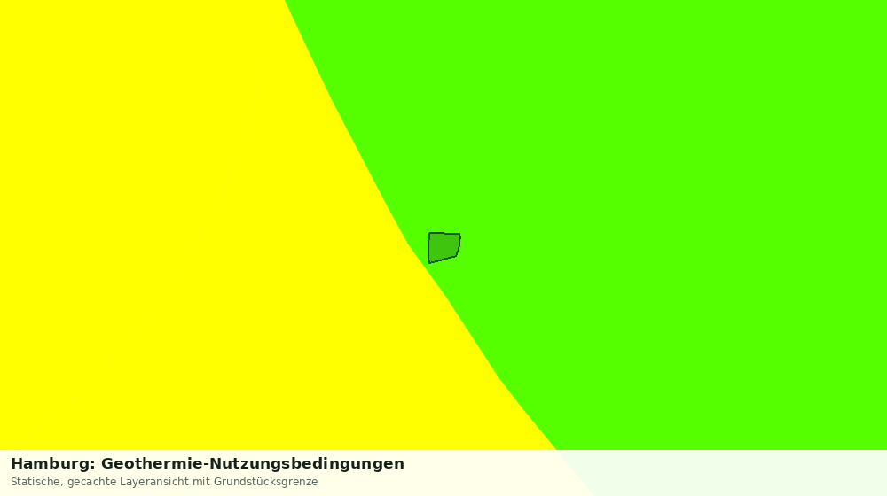 Statische Kartenansicht: Hamburg: Geothermie-Nutzungsbedingungen