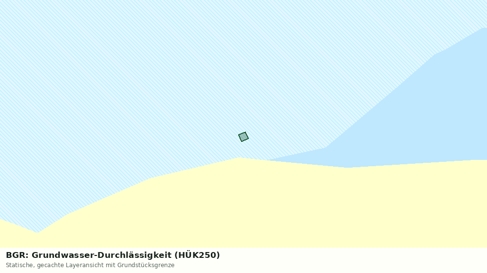 Statische Kartenansicht: BGR: Grundwasser-Durchlässigkeit (HÜK250)