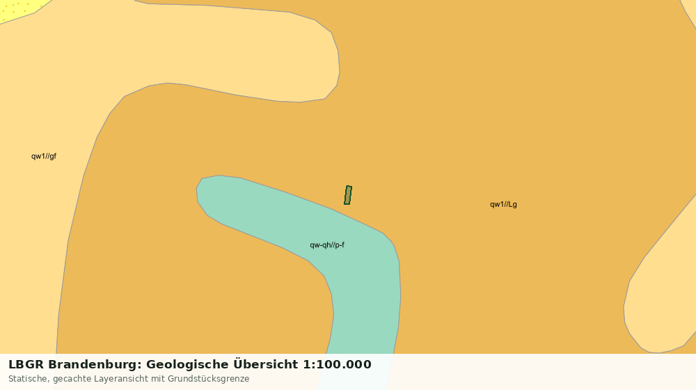 Statische Kartenansicht: LBGR Brandenburg: Geologische Übersicht 1:100.000
