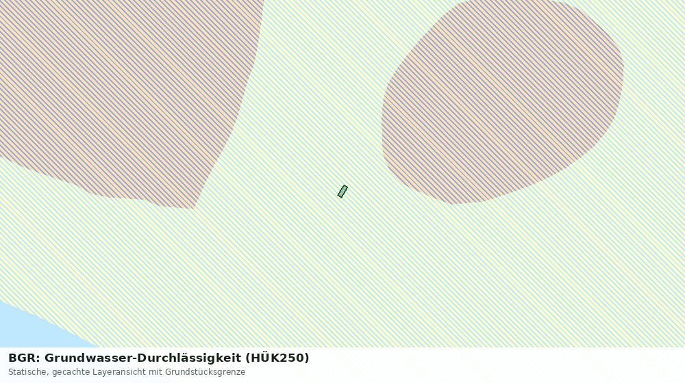 Statische Kartenansicht: BGR: Grundwasser-Durchlässigkeit (HÜK250)
