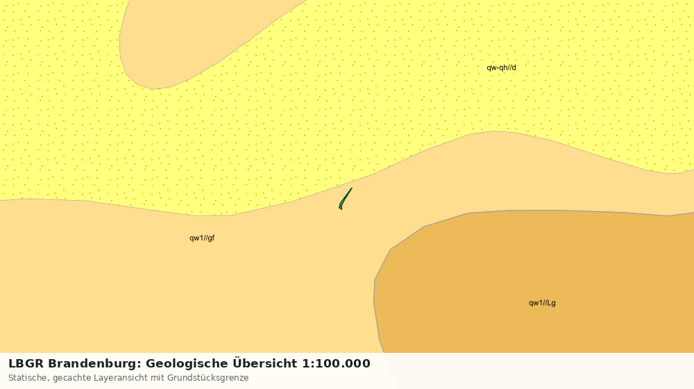 Statische Kartenansicht: LBGR Brandenburg: Geologische Übersicht 1:100.000