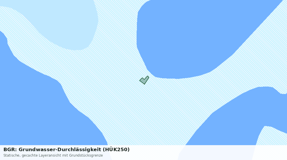 Statische Kartenansicht: BGR: Grundwasser-Durchlässigkeit (HÜK250)