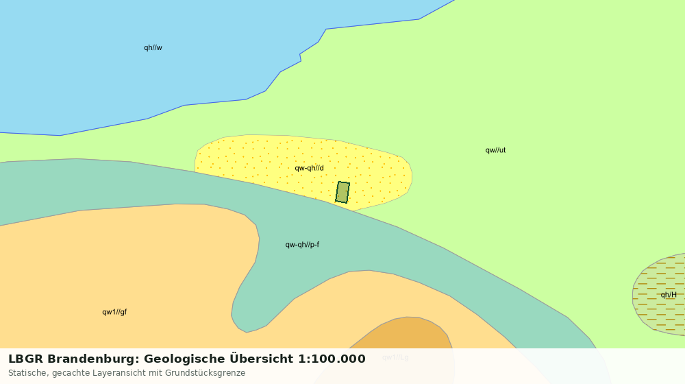 Statische Kartenansicht: LBGR Brandenburg: Geologische Übersicht 1:100.000