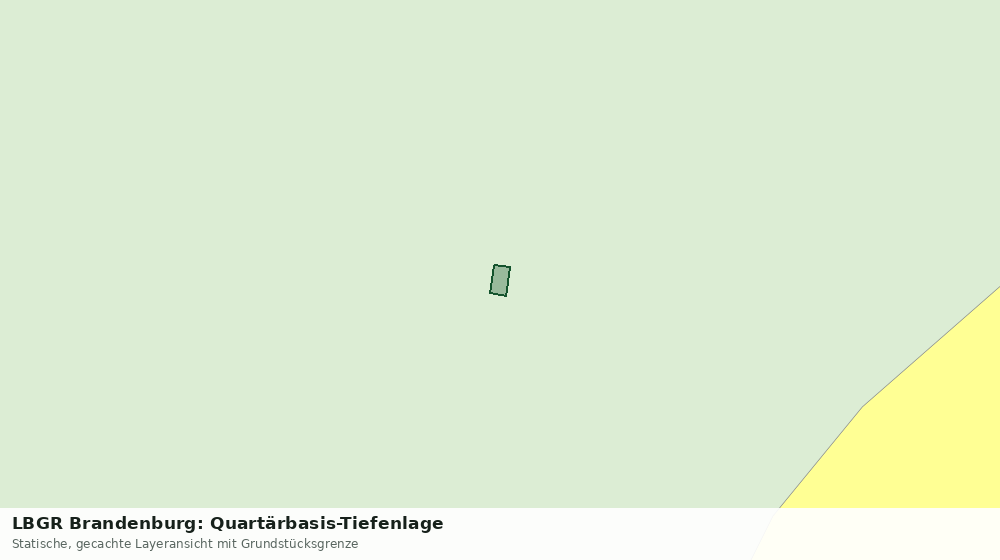 Statische Kartenansicht: LBGR Brandenburg: Quartärbasis-Tiefenlage