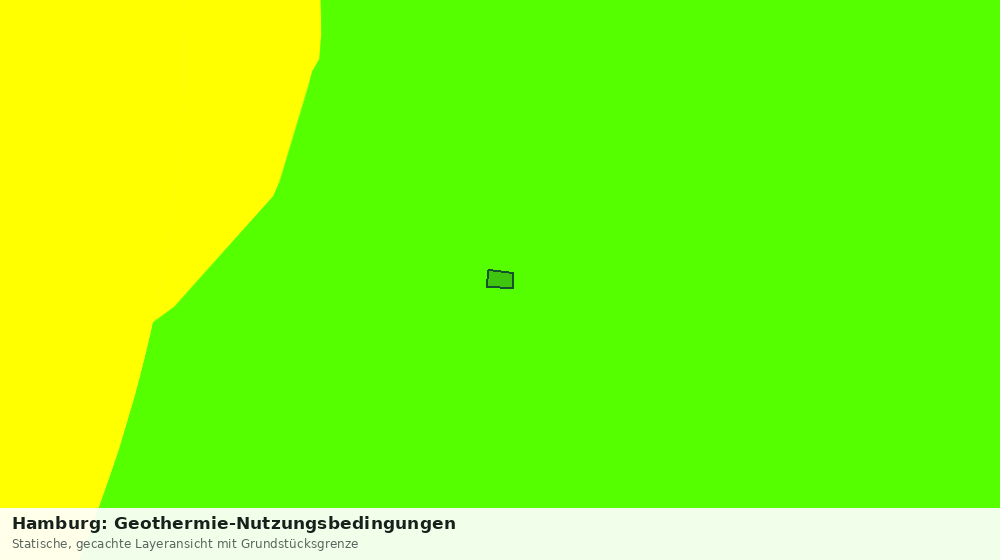 Statische Kartenansicht: Hamburg: Geothermie-Nutzungsbedingungen