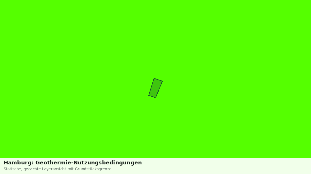 Statische Kartenansicht: Hamburg: Geothermie-Nutzungsbedingungen