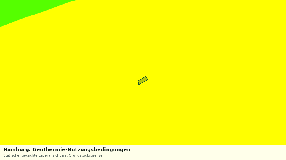 Statische Kartenansicht: Hamburg: Geothermie-Nutzungsbedingungen