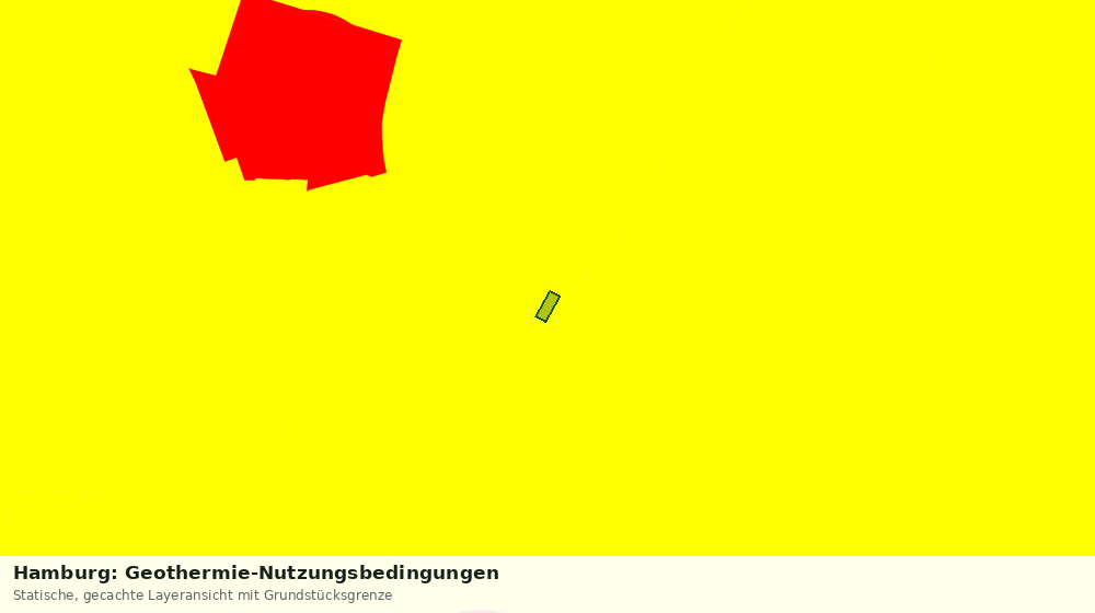 Statische Kartenansicht: Hamburg: Geothermie-Nutzungsbedingungen