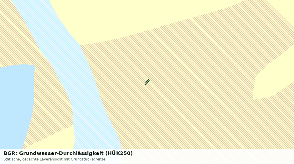 Statische Kartenansicht: BGR: Grundwasser-Durchlässigkeit (HÜK250)