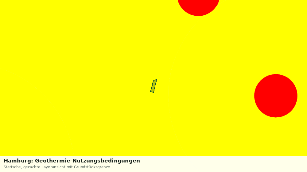Statische Kartenansicht: Hamburg: Geothermie-Nutzungsbedingungen