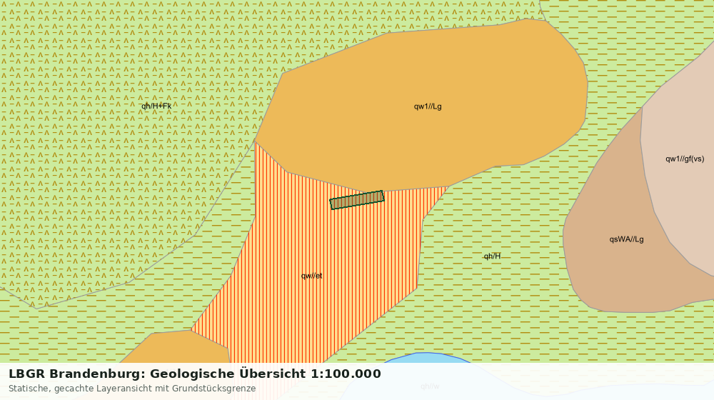 Statische Kartenansicht: LBGR Brandenburg: Geologische Übersicht 1:100.000