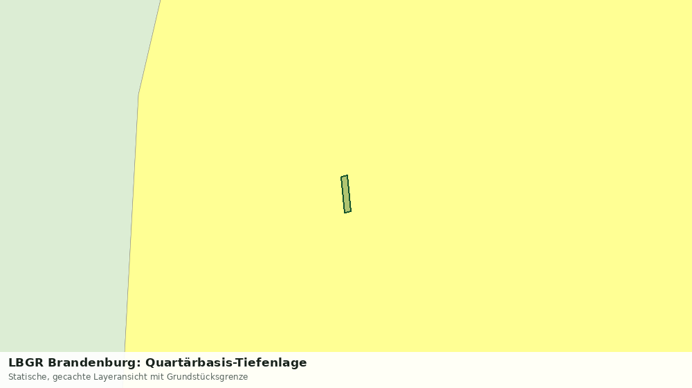 Statische Kartenansicht: LBGR Brandenburg: Quartärbasis-Tiefenlage