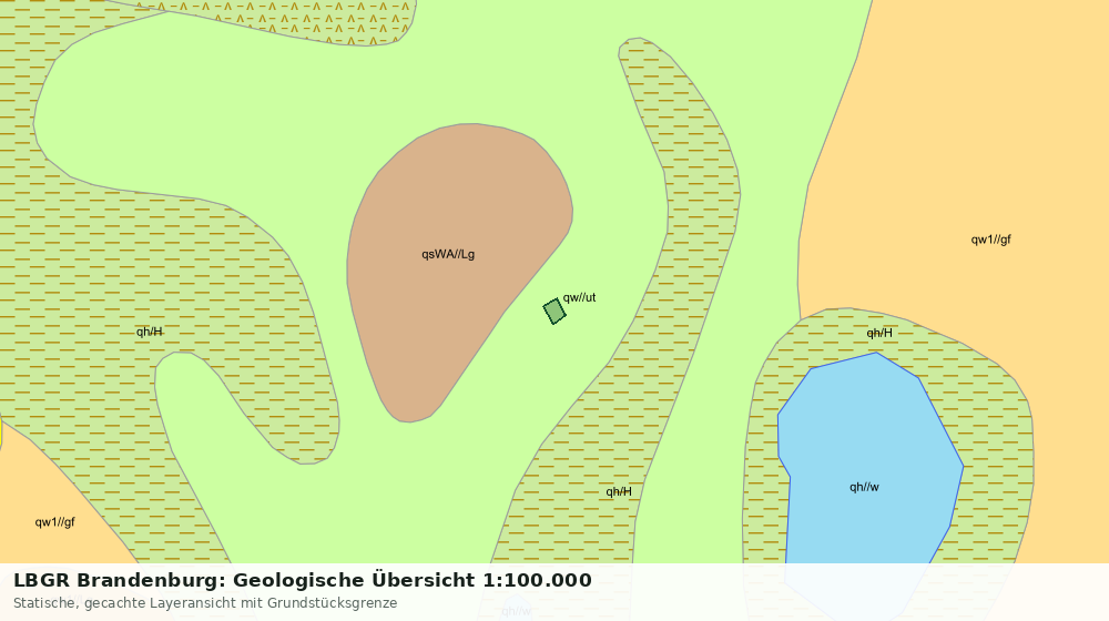Statische Kartenansicht: LBGR Brandenburg: Geologische Übersicht 1:100.000