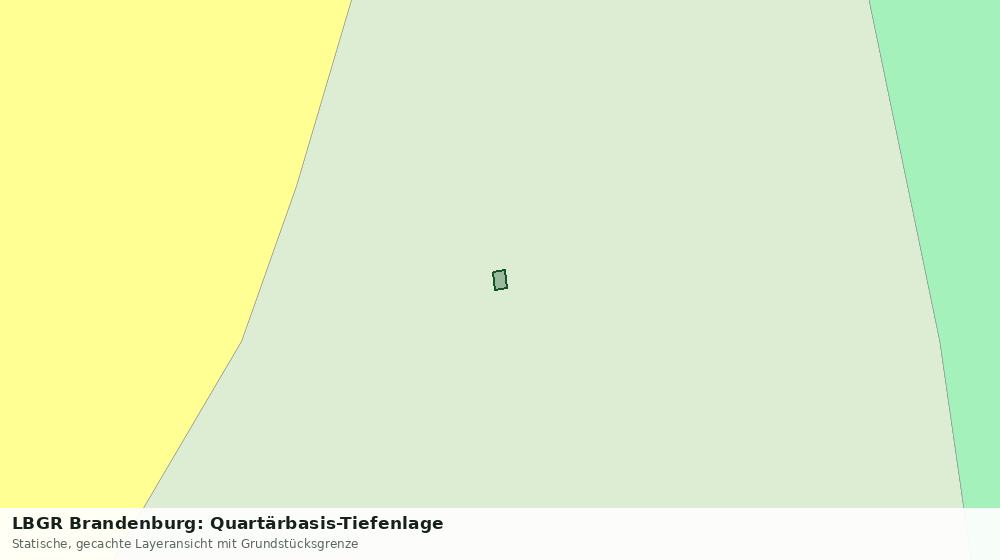 Statische Kartenansicht: LBGR Brandenburg: Quartärbasis-Tiefenlage