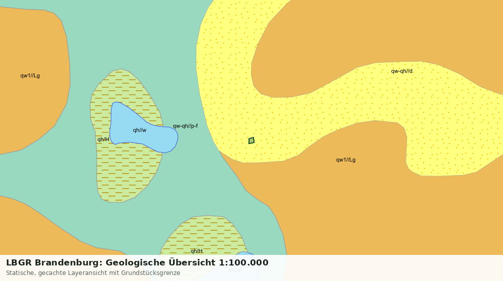 Statische Kartenansicht: LBGR Brandenburg: Geologische Übersicht 1:100.000