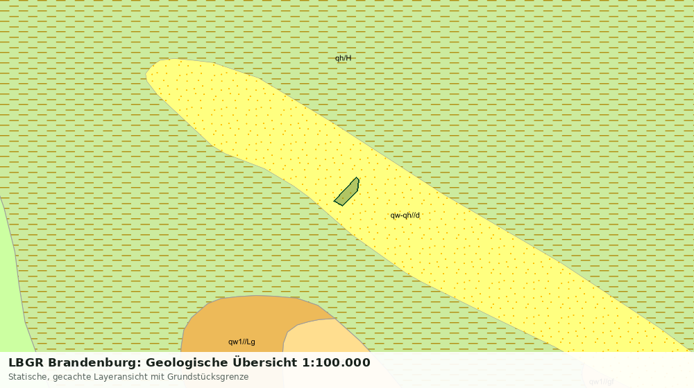 Statische Kartenansicht: LBGR Brandenburg: Geologische Übersicht 1:100.000