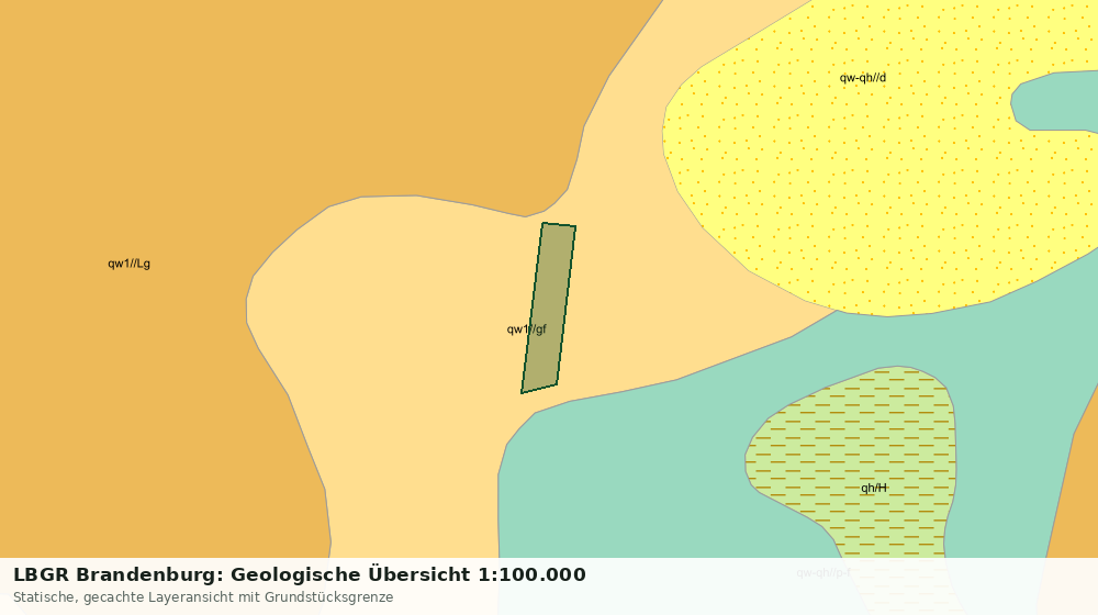 Statische Kartenansicht: LBGR Brandenburg: Geologische Übersicht 1:100.000