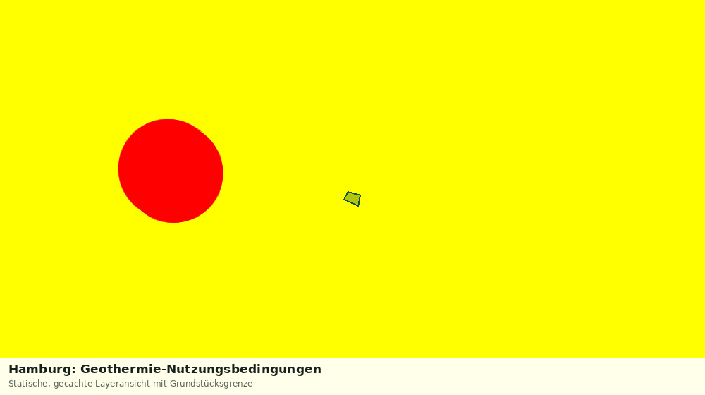 Statische Kartenansicht: Hamburg: Geothermie-Nutzungsbedingungen
