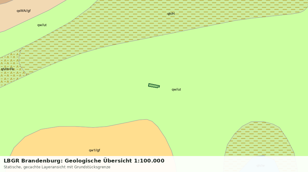 Statische Kartenansicht: LBGR Brandenburg: Geologische Übersicht 1:100.000