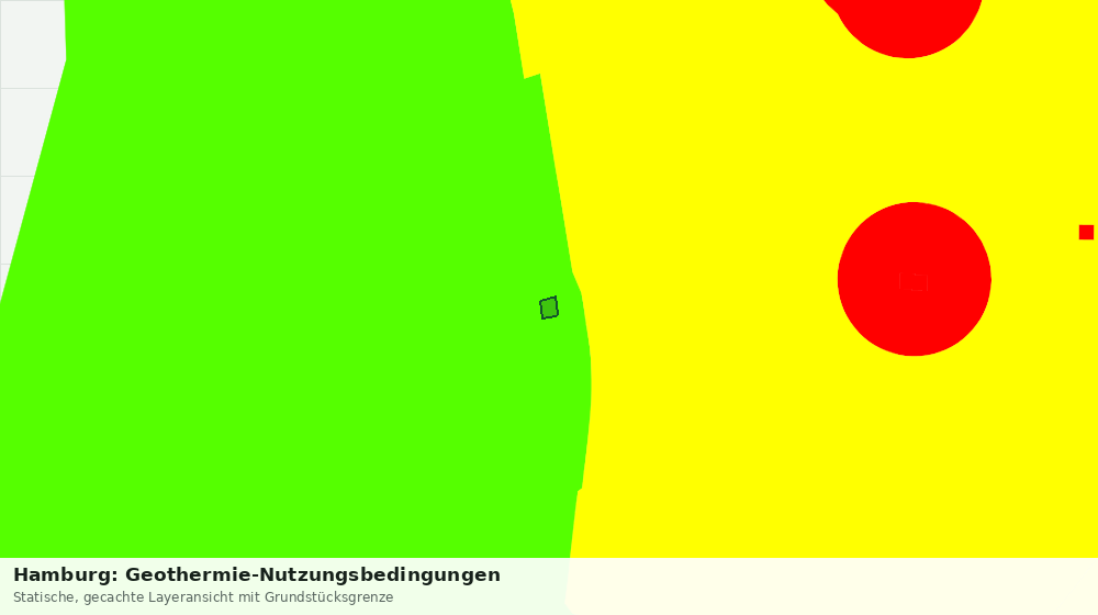 Statische Kartenansicht: Hamburg: Geothermie-Nutzungsbedingungen