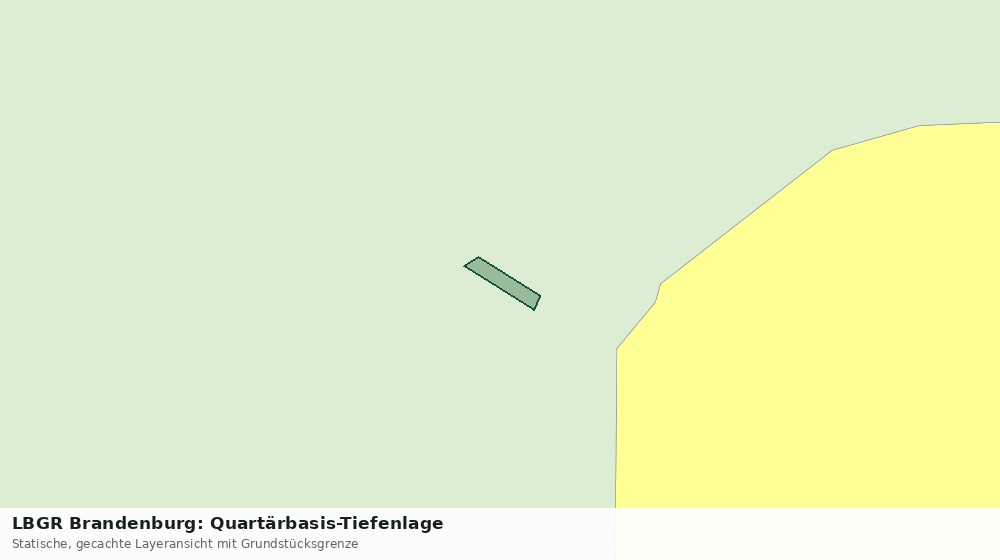 Statische Kartenansicht: LBGR Brandenburg: Quartärbasis-Tiefenlage