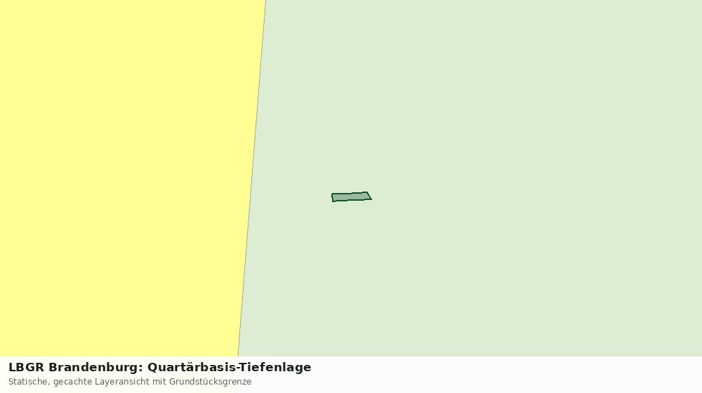 Statische Kartenansicht: LBGR Brandenburg: Quartärbasis-Tiefenlage