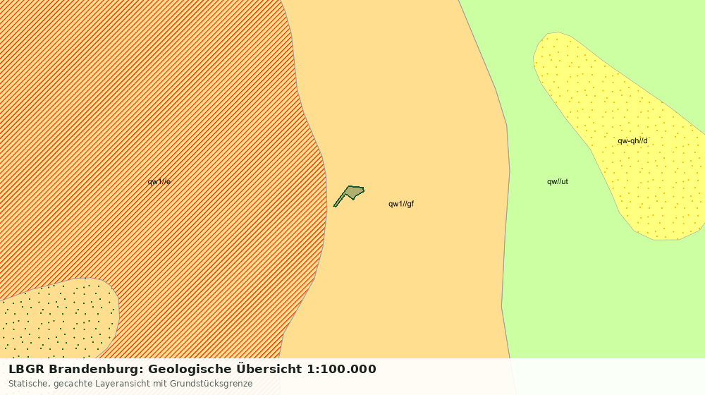 Statische Kartenansicht: LBGR Brandenburg: Geologische Übersicht 1:100.000