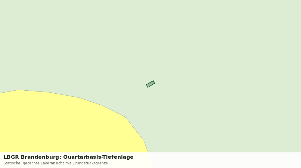Statische Kartenansicht: LBGR Brandenburg: Quartärbasis-Tiefenlage