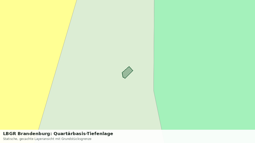 Statische Kartenansicht: LBGR Brandenburg: Quartärbasis-Tiefenlage